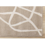 Soft Currents 6'7" x 9'6" Organic Line Design Area Rug - Beige, Cream