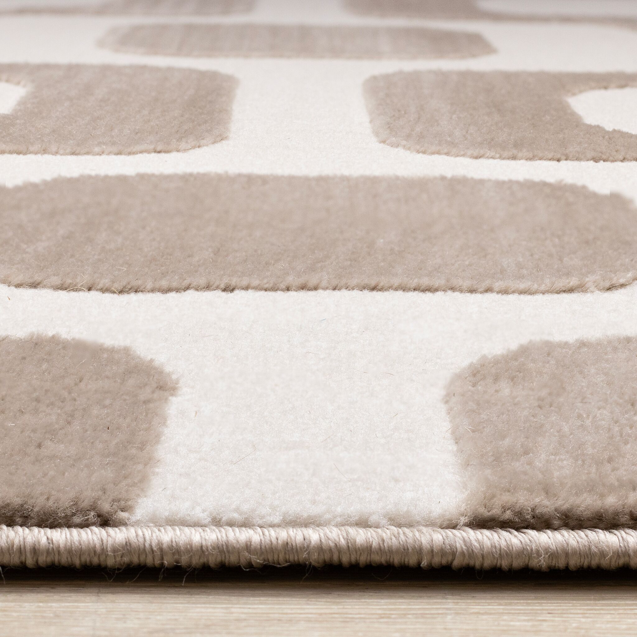 Vintage Vibes 7'10" x 10'6" Mid-Century Modern Area Rug - Brown, Cream