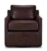 Levi Swivel Accent Chair - Brown