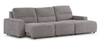 Levine Power Slide Out Sofa Bed with Right Facing Chaise - Taupe