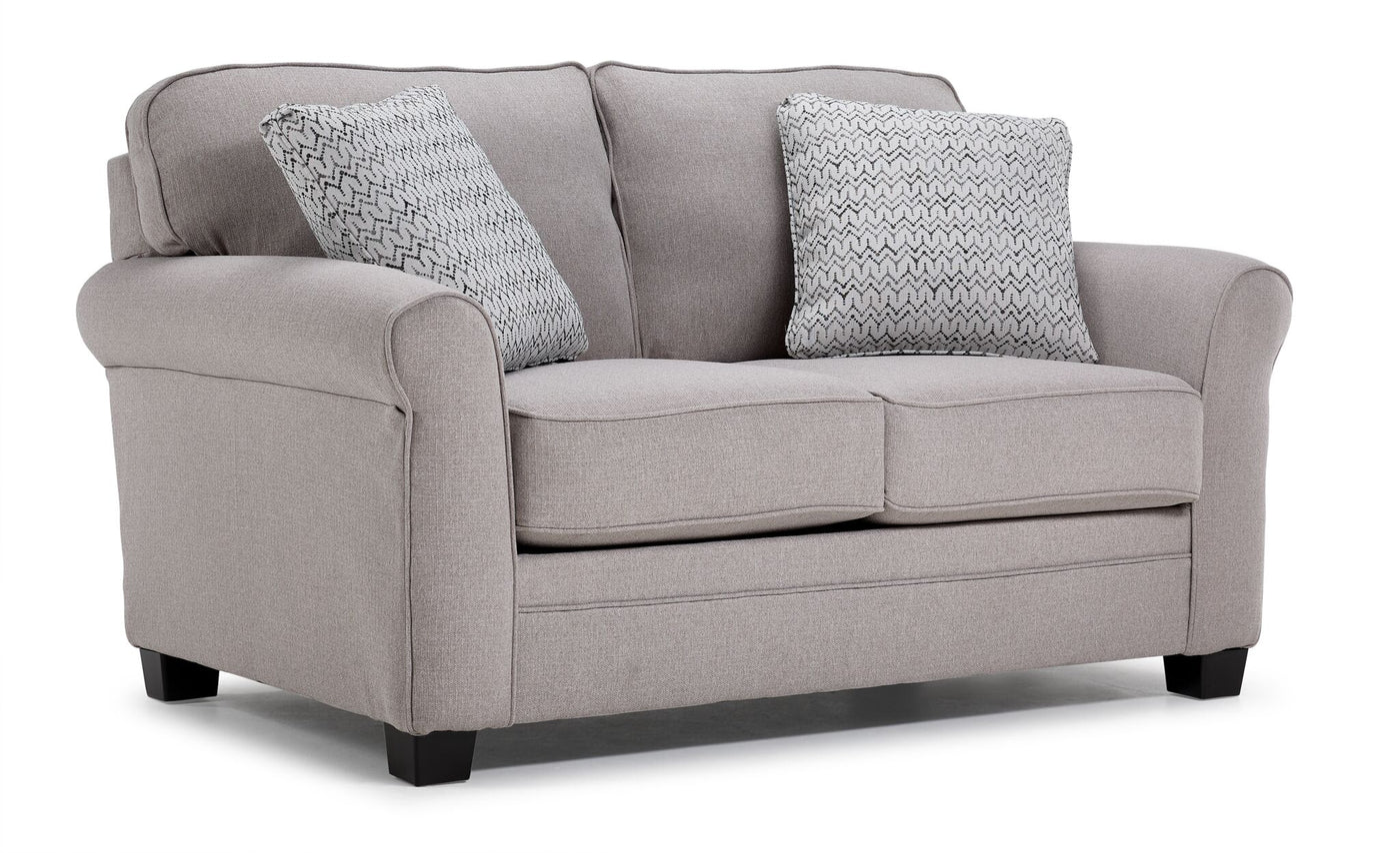 Lewiston Sofa, Loveseat and Chair Set - Cement and Graphite