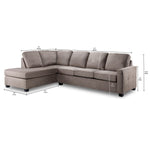 Lindsay 2-Piece Sectional with Left Facing Chaise - Beige