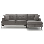 Louie 2-Piece Sectional with Right-Facing Storage Chaise - grey