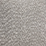 Lucerne close-up showing grey polyester upholstery, cushion edge and seam detail