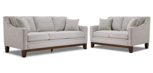 Lucerne Sofa and Loveseat Set - Grey