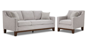 Lucerne Sofa and Chair Set - Grey