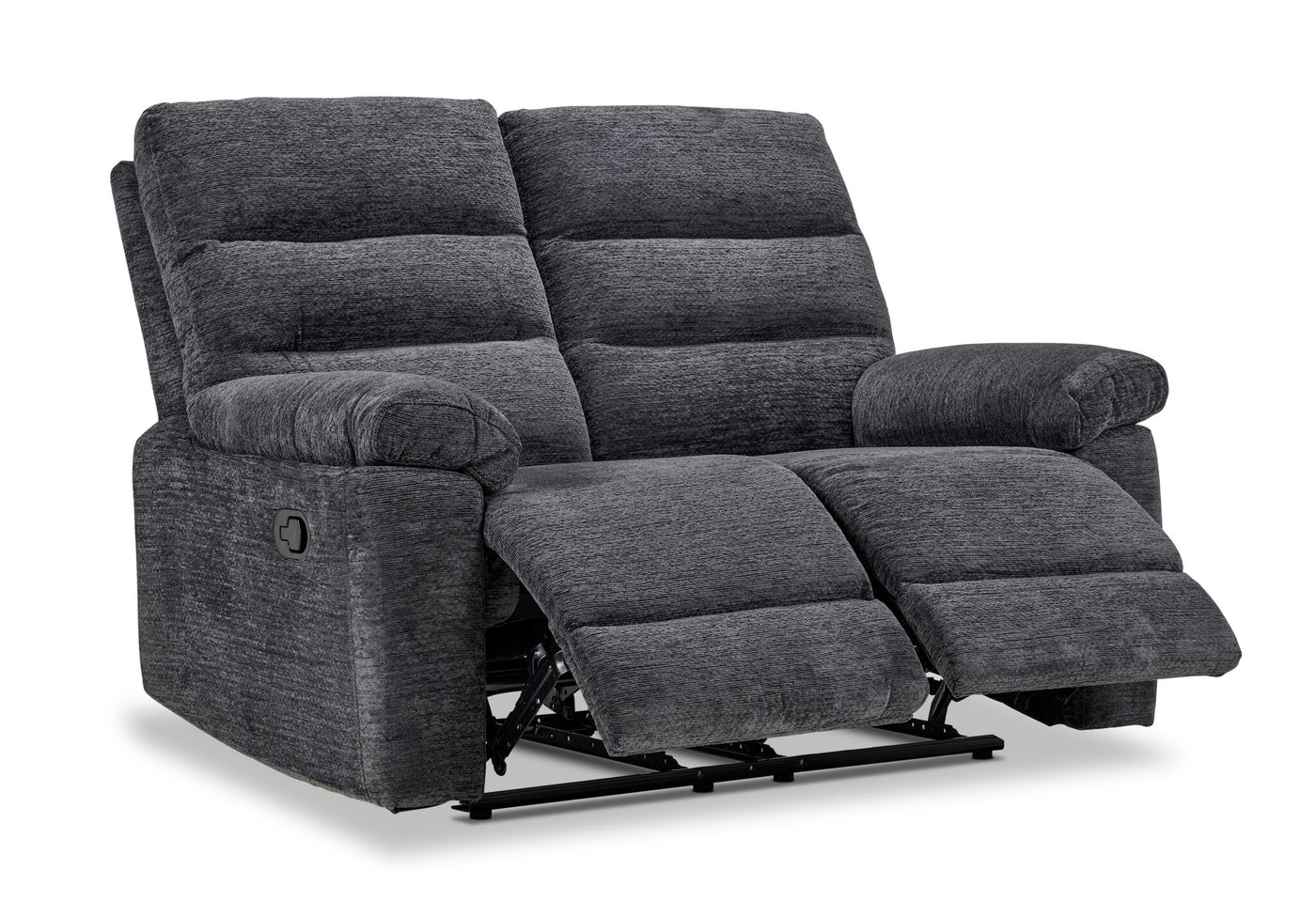 Lucie Dual Reclining Loveseat - Charcoal