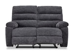 Lucie Reclining Loveseat - Charcoal