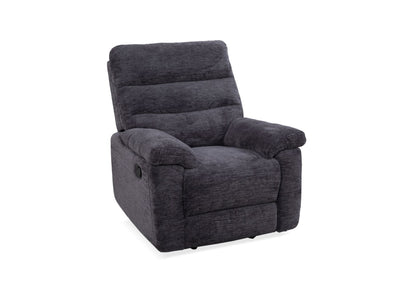 Lucie Dual Reclining Chair - Charcoal