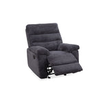 Lucie Dual Reclining Chair - Charcoal