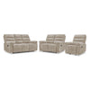 Lucie Dual Reclining Sofa, Loveseat and Recliner Set - Ivory