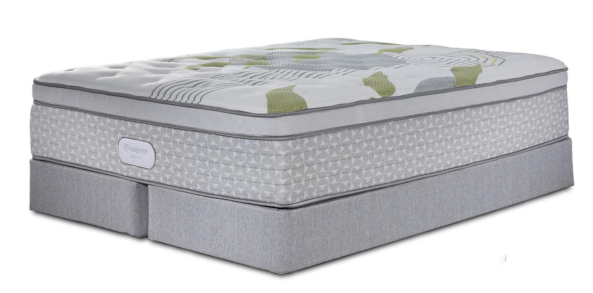 Beautyrest Max+ Lumen Euro Top Luxury Firm King Mattress and Split Boxspring Set