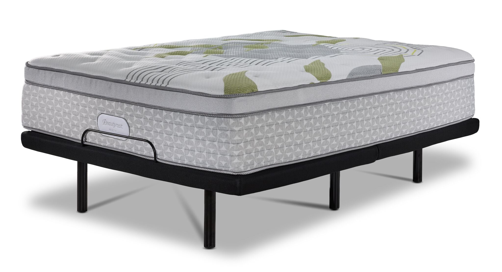Beautyrest Max+ Lumen Euro Top Luxury Firm Full Mattress and L2 Motion Pro Adjustable Base