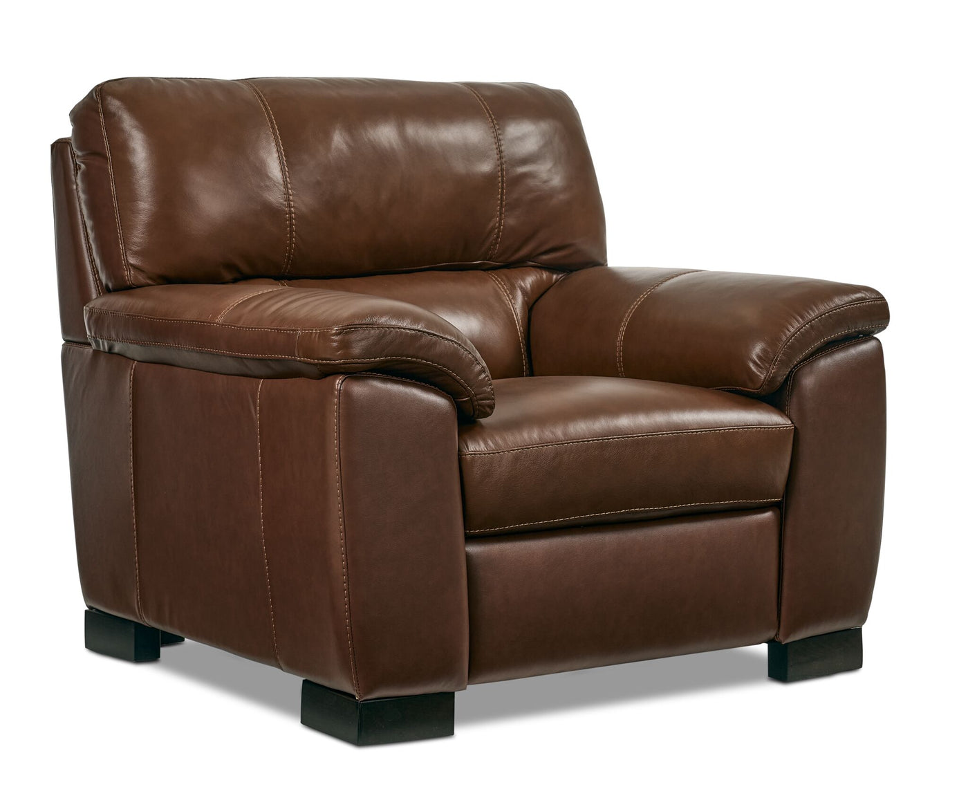 Maddox Leather Chair - Cognac