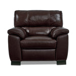 Maddox Leather Chair - Dark Brown