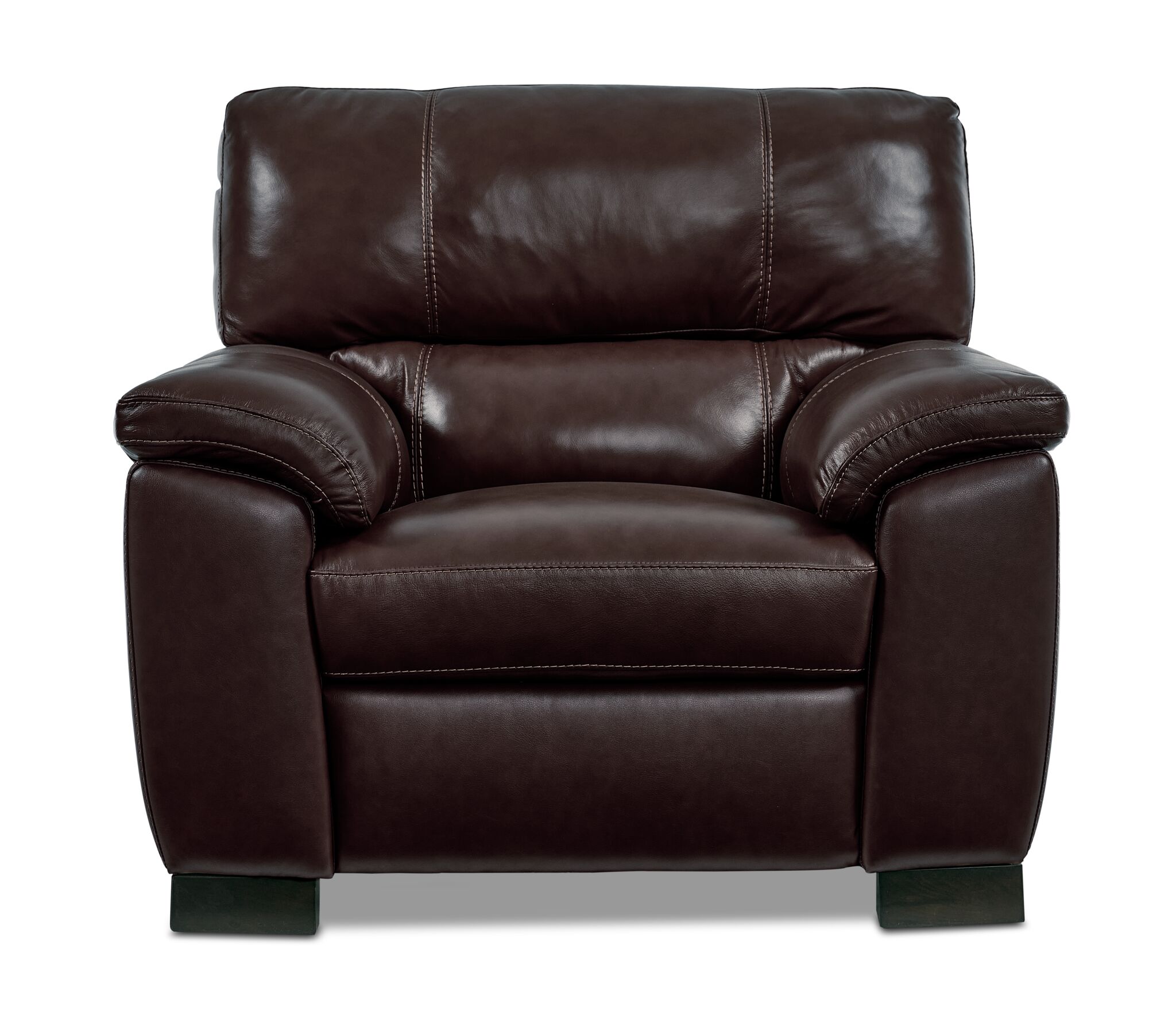 Maddox Leather Chair - Dark Brown