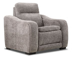 Madison Dual Power Recliner - Brown