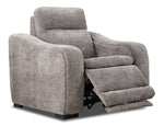 Madison Dual Power Recliner - Brown