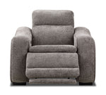 Madison Dual Power Recliner - Brown