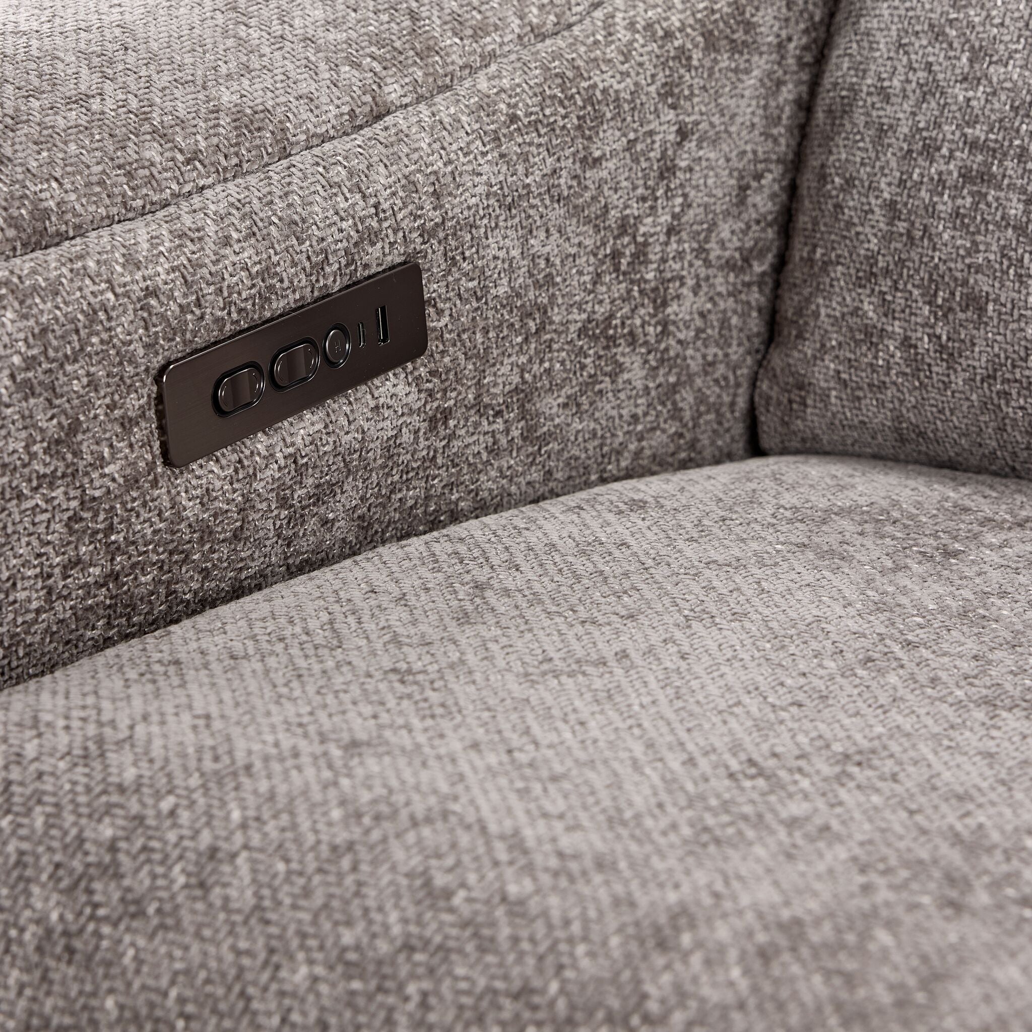 Madison Dual Power Recliner - Brown