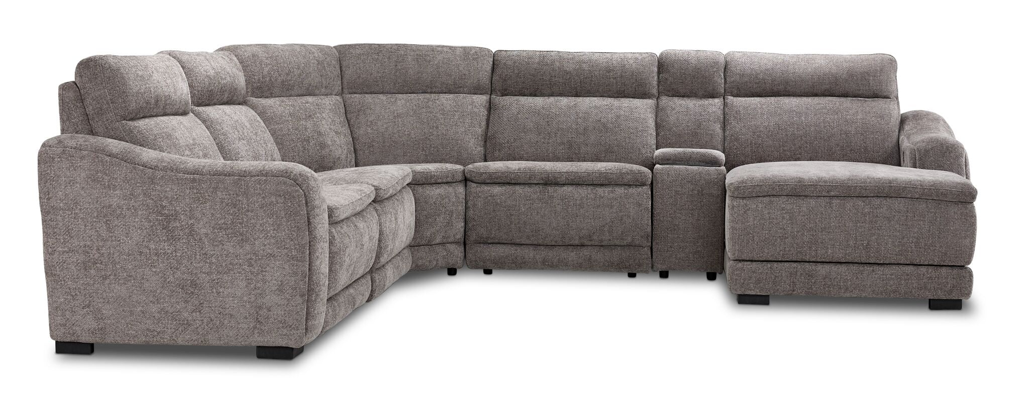 Madison 6-Piece Dual Power Reclining Sectional with Right-Facing