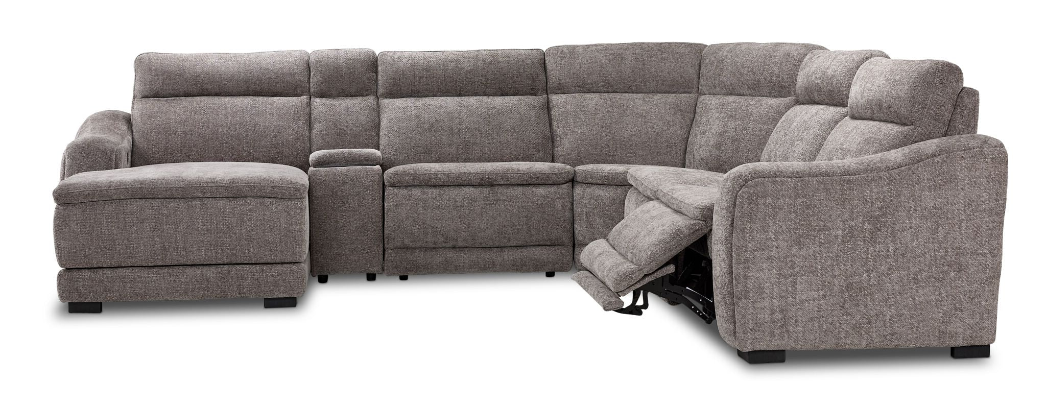 Madison 6-Piece Dual Power Reclining Sectional with Left-Facing