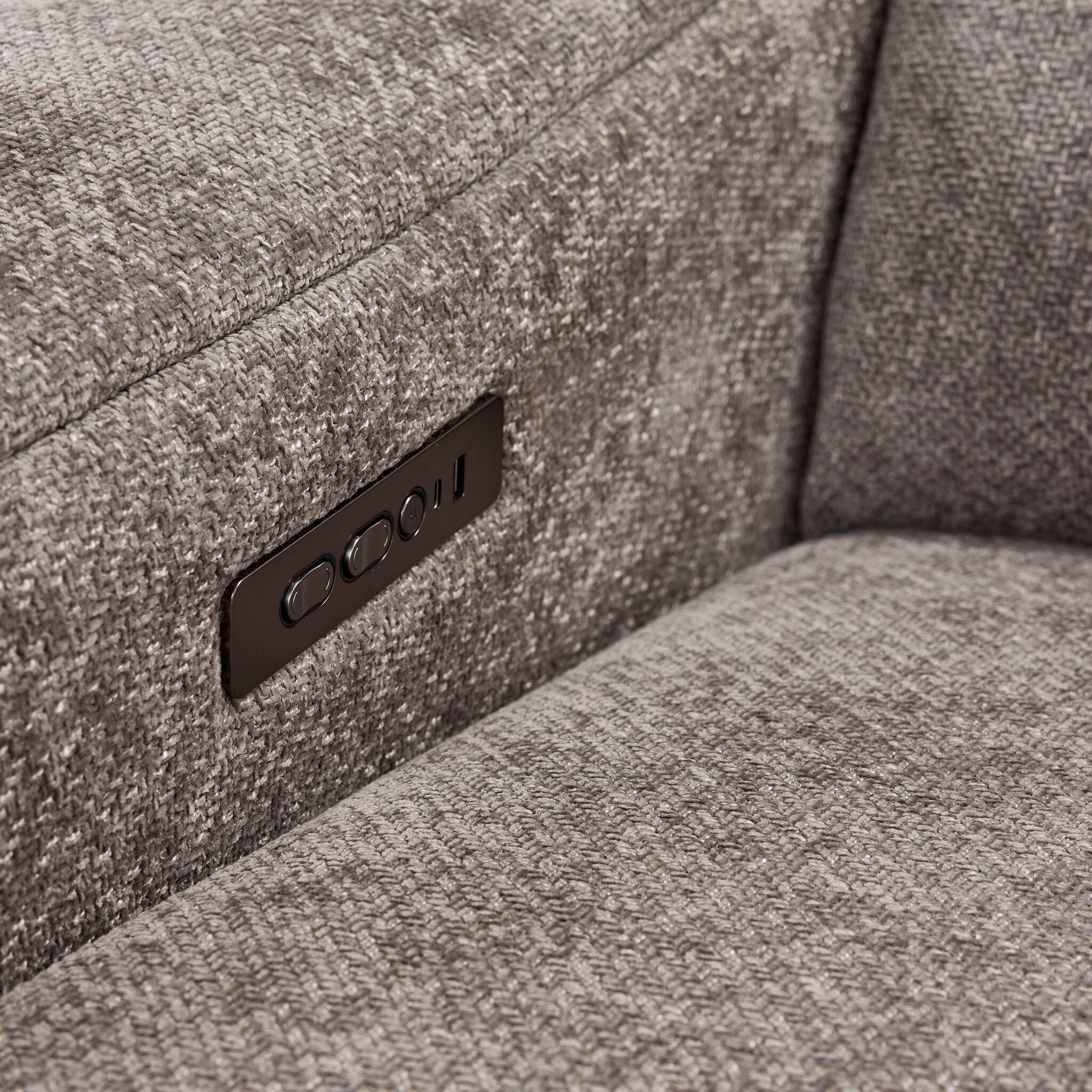 Madison 6-Piece Dual Power Reclining Sectional with Right-Facing Chaise - Brown