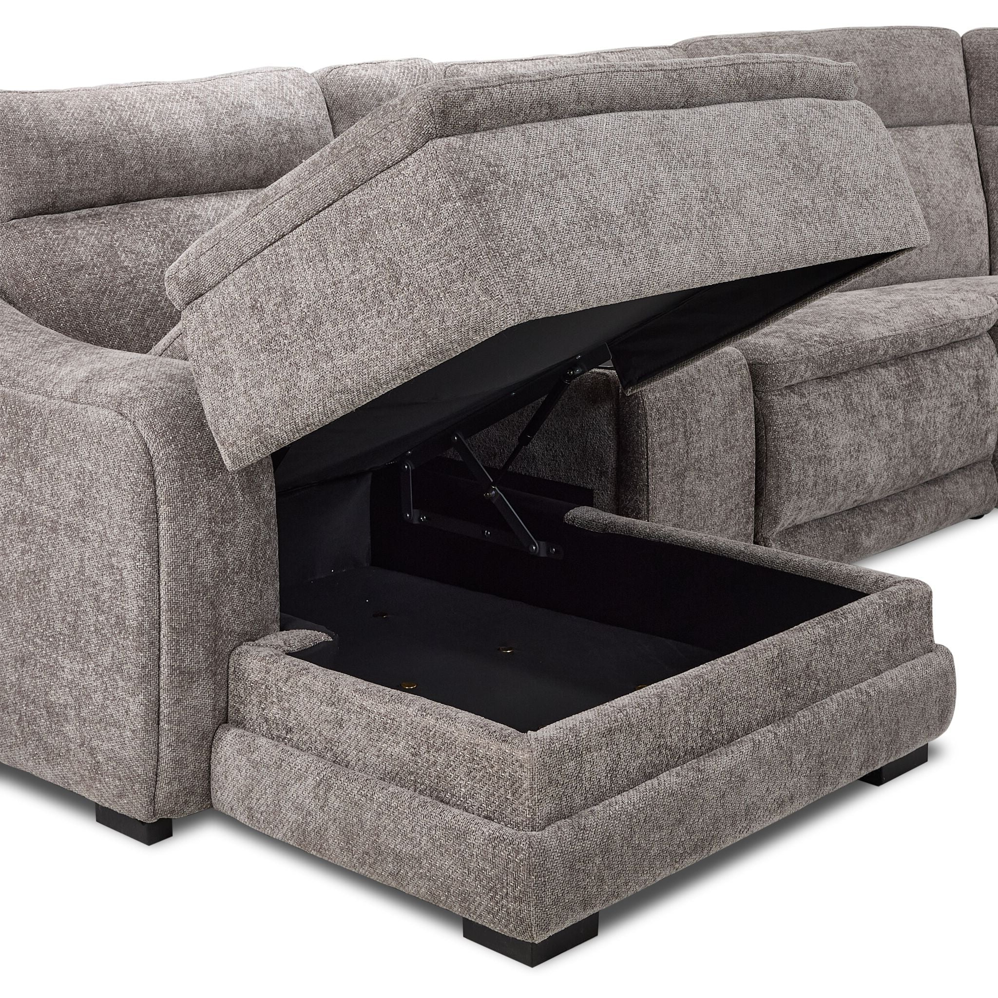 Madison 6-Piece Dual Power Reclining Sectional with Left-Facing