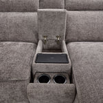 Madison 6-Piece Dual Power Reclining Sectional with Right-Facing Chaise - Brown