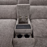 Madison 6-Piece Dual Power Reclining Sectional with Left-Facing Chaise - Brown