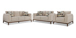 Madrid Sofa, Loveseat and Chair Set - Beige