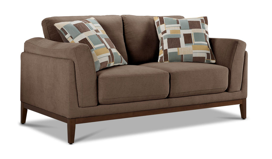 Madrid Loveseat - Dark Brown