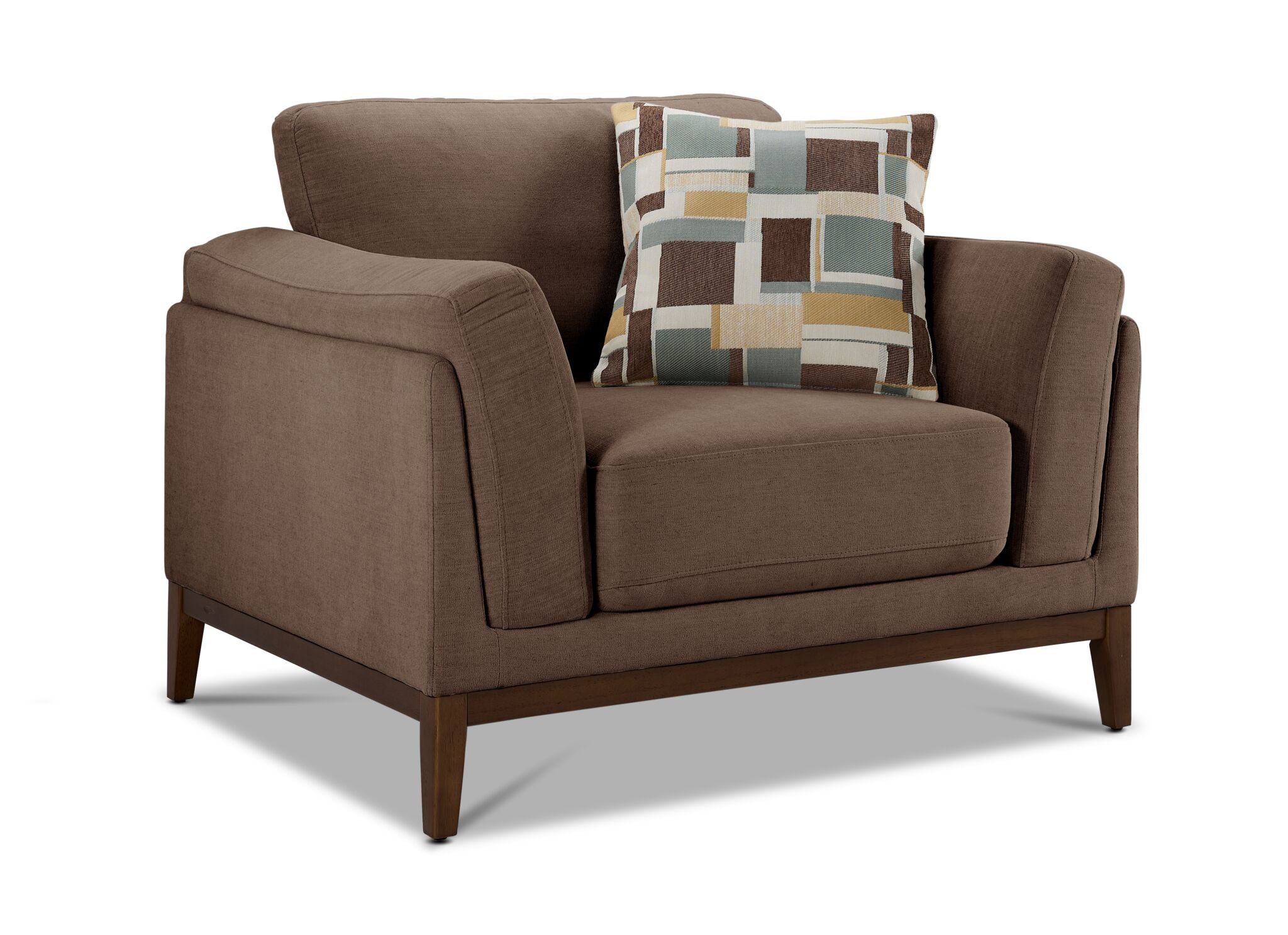 Madrid Sofa and Chair Set - Dark Brown