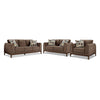 Madrid Sofa, Loveseat and Chair Set - Dark Brown