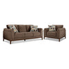Madrid Sofa and Chair Set - Dark Brown
