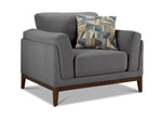 Madrid Sofa, Loveseat and Chair Set - Grey