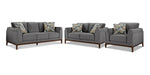 Madrid Sofa, Loveseat and Chair Set - Grey