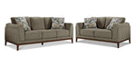 Madrid Sofa and Loveseat Set - Green