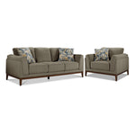 Madrid Sofa and Chair Set - Green