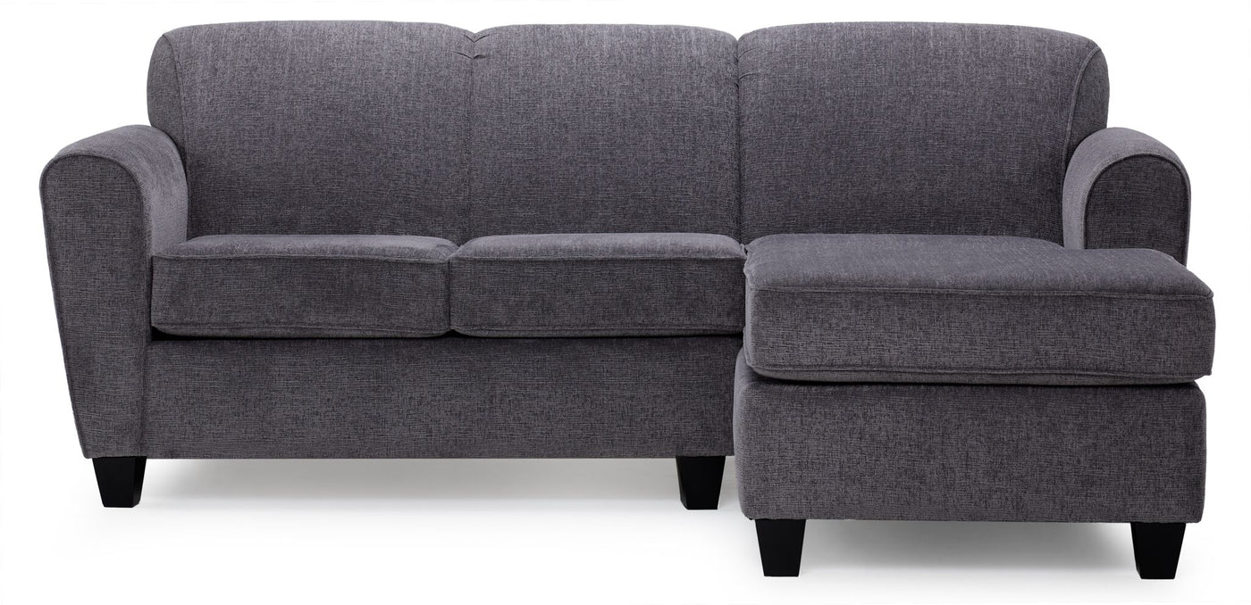 Maisie 2-Piece Sectional with Right Facing Chaise - Grey