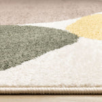 Warm Elements 7'10" x 10'6" Pebbles Design Area Rug - Cream