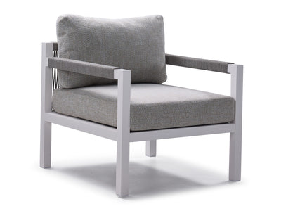 Malibu Outdoor Lounge Chair - White, Grey