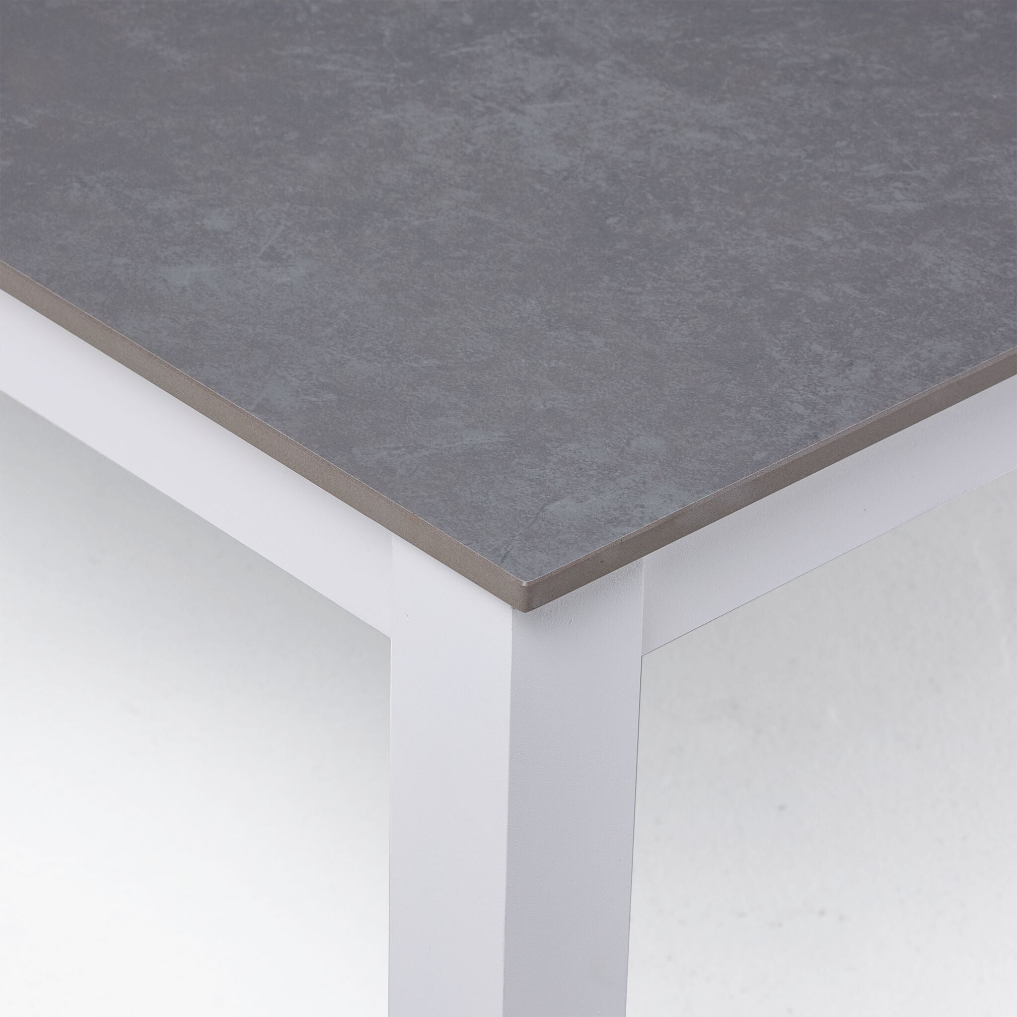 Malibu Outdoor Sintered Stone Top Coffee Table - White, Grey