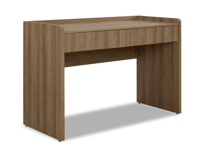 Malina Fluted Desk - Light Natural Oak