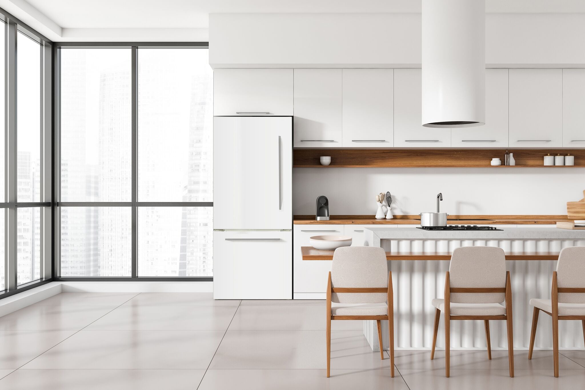 Marathon 30" 18 Cu. Ft. White Bottom-Freezer Refrigerator  - MFF179WBM-LH