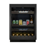 Marathon 24" Single-Zone Black Steel Beverage Cooler – M4-100BLS