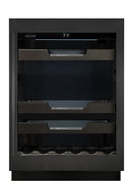 Marathon 24" Single-Zone Black Steel Beverage Cooler – M4-100BLS