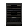 Marathon 24" Dual-Zone Black Steel Wine Cooler – M4-D200BLS