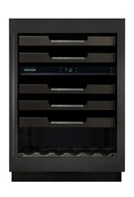 Marathon 24" Dual-Zone Black Steel Wine Cooler – M4-D200BLS