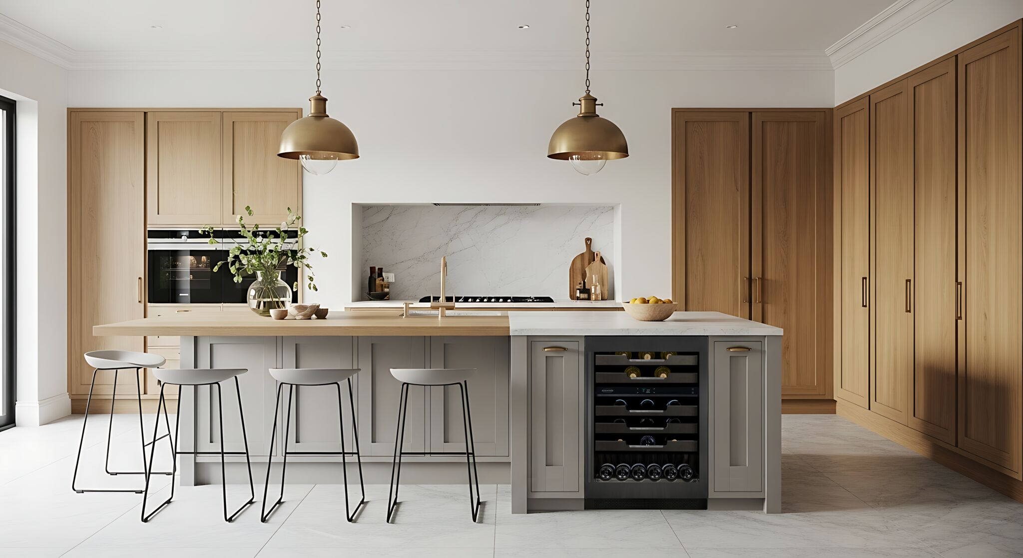 Marathon 24" Dual-Zone Black Steel Wine Cooler – M4-D200BLS